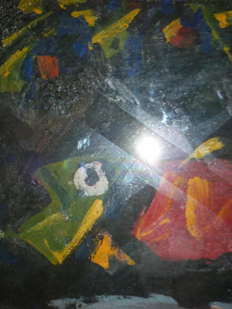 【真作】絵画　作者不詳　サイン有　油彩4号　魚　名品　T117