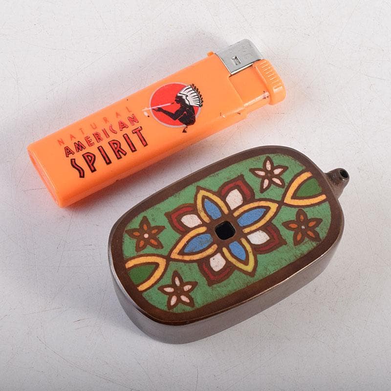 書道具　銅器七宝　水滴　共箱　V　8289