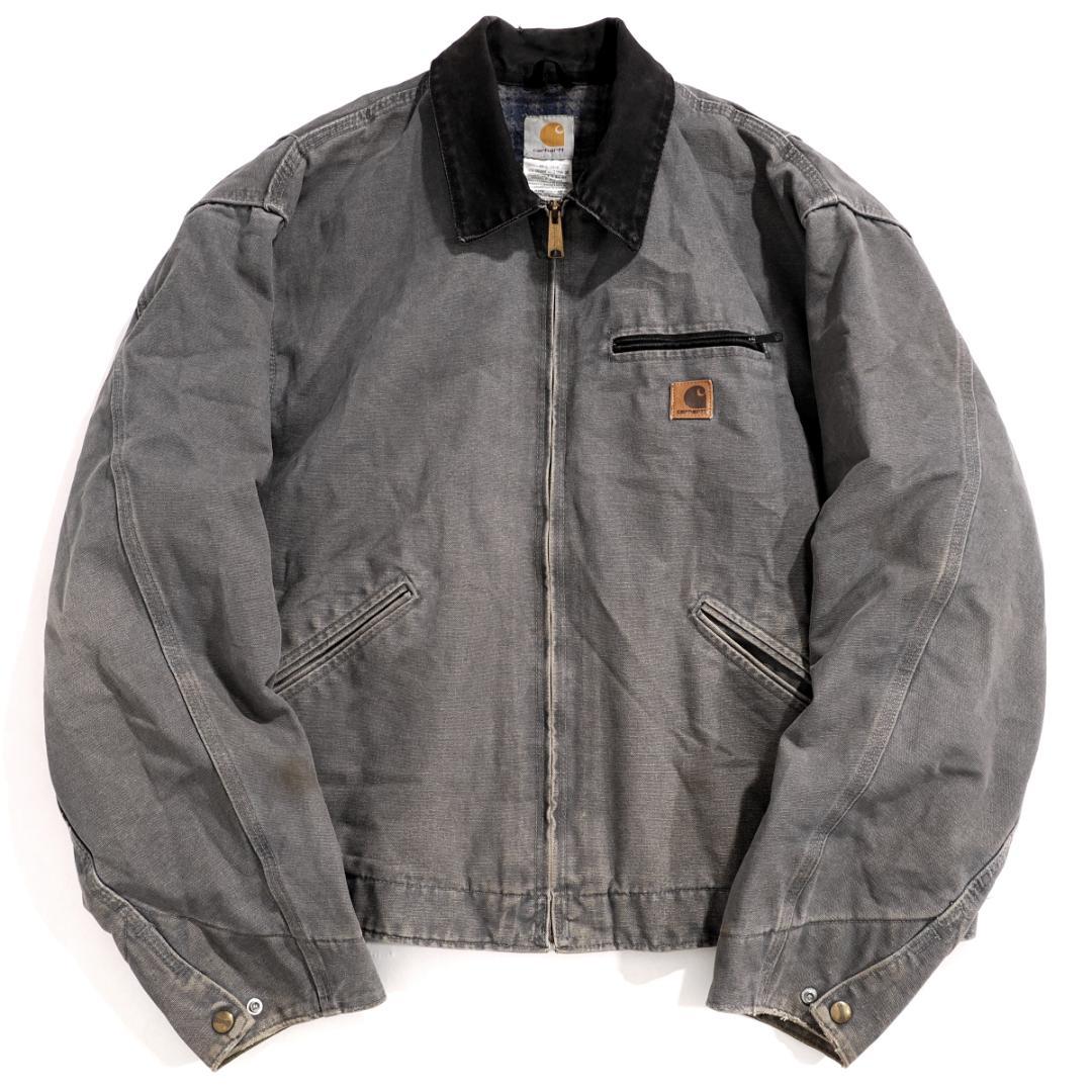 カーハート ダック デトロイトジャケット 2XL フェードブラック　墨黒