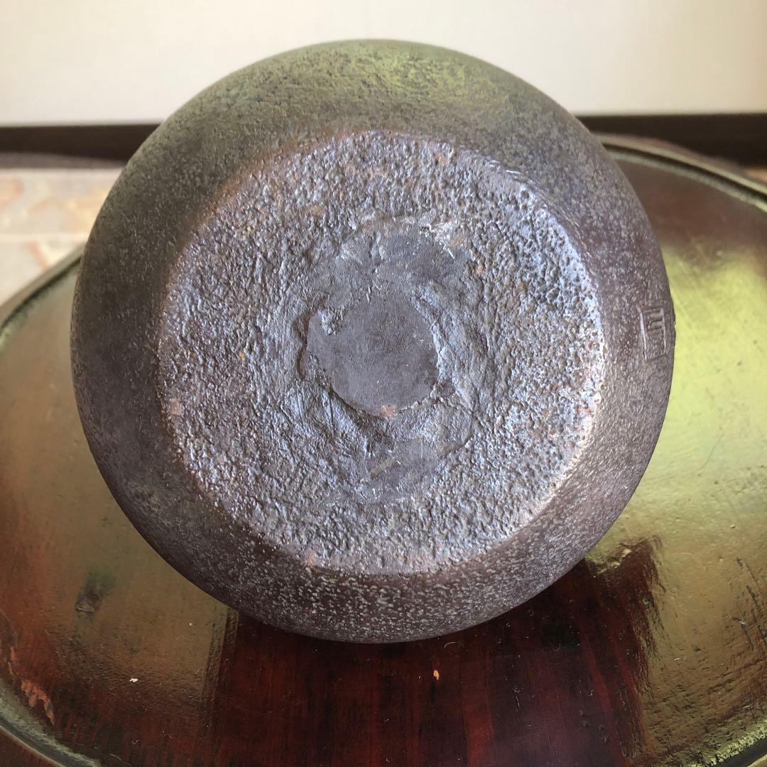 ジル　南部鉄瓶・薫山工房・霰紋・1ℓ小振り・茶道具・使用保管品