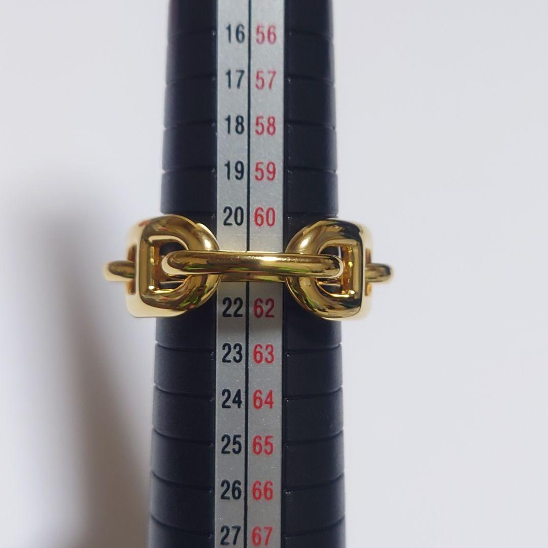 未使用に近い エルメス リング シェーヌダンクル スカーフリング 21号 ケース