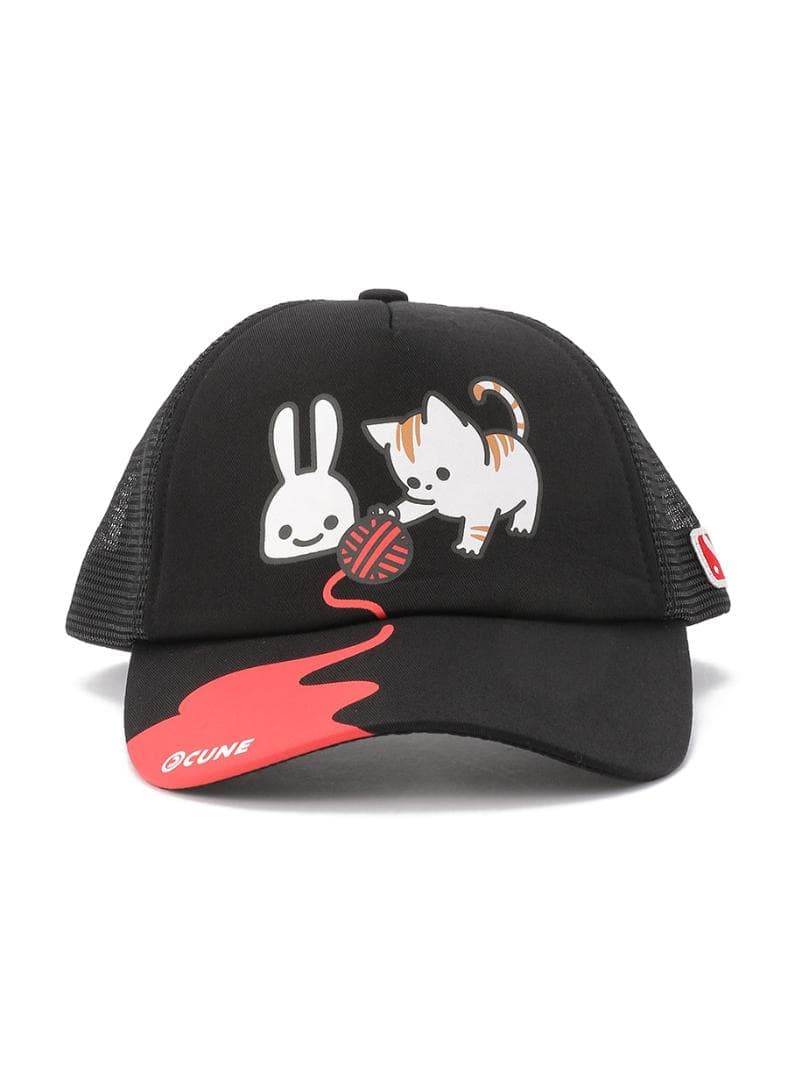 CUNE　メッシュ　キャップ　21S1 毛糸と猫