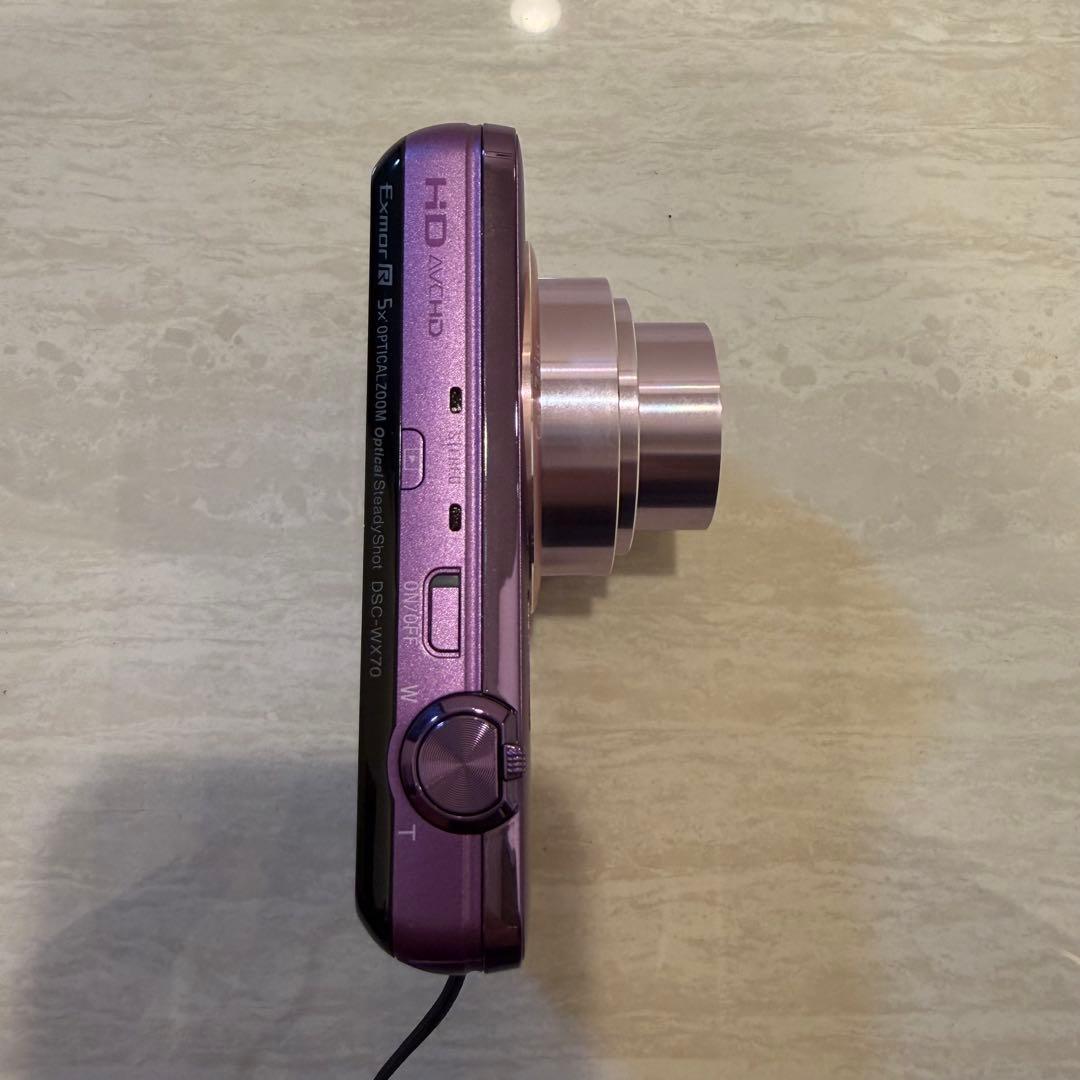 美品！SONY Cyber-shot パープルDSC-WX70 サイバーショット