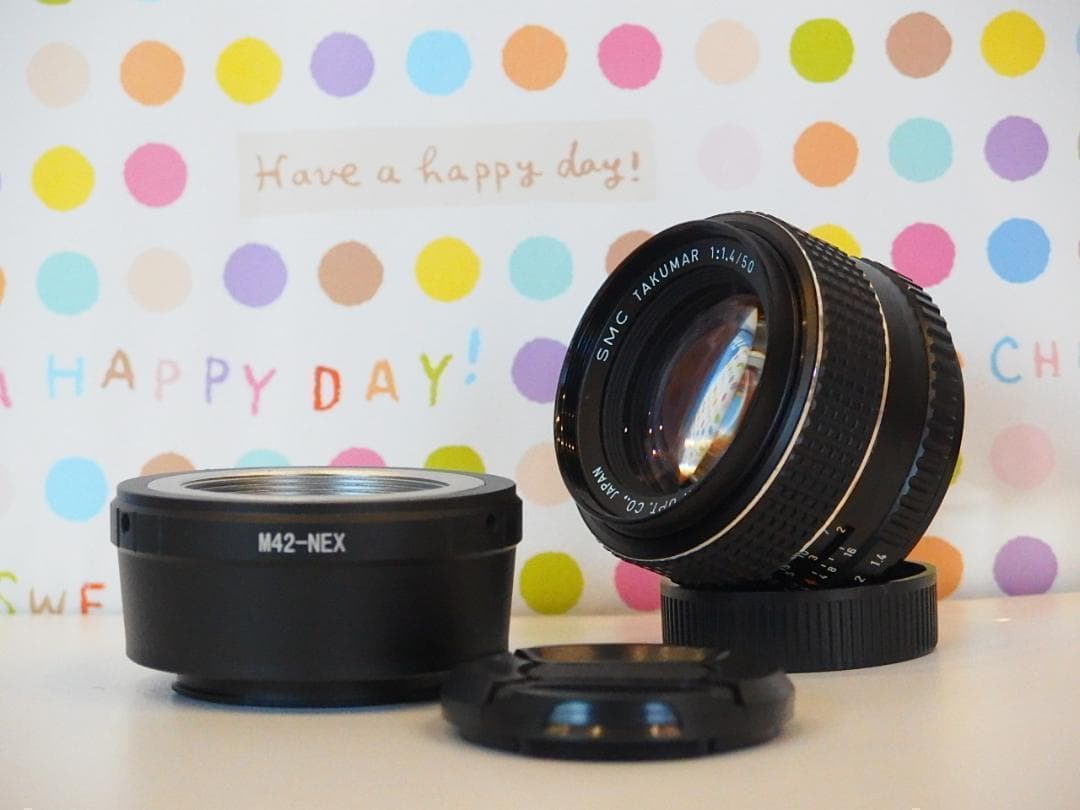 SMC Takumar 50mm F1.4 SONY Eマウントアダプターセット