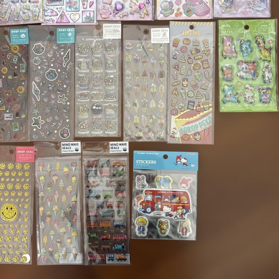立体シール　27枚　まとめ売り　ドロップ　サンリオ　平成はっぴーフォン　新品