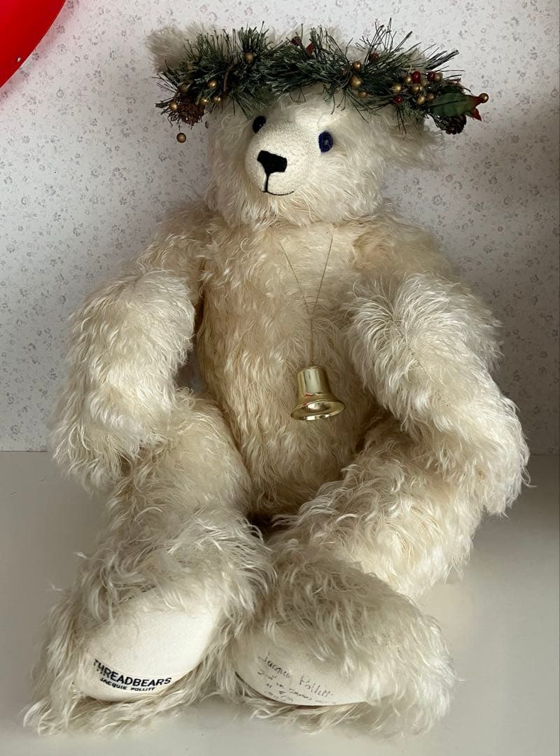 アーティストベアテディベア＊カントリー雑貨アンティークマレトロ古いぬいぐるみ飾り