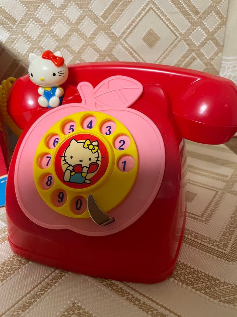 昭和レトロ　東邦化工　サンリオ　ハローキティ　キティちゃん　電話　当時物　希少
