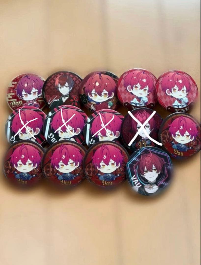 ばぁう缶バッチ14個セット