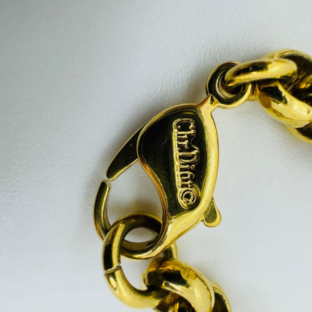 ✨Dior✨希少✨旧ロゴ✨モノグラム✨シルバーゴールド✨3Dハート✨ネックレス✨