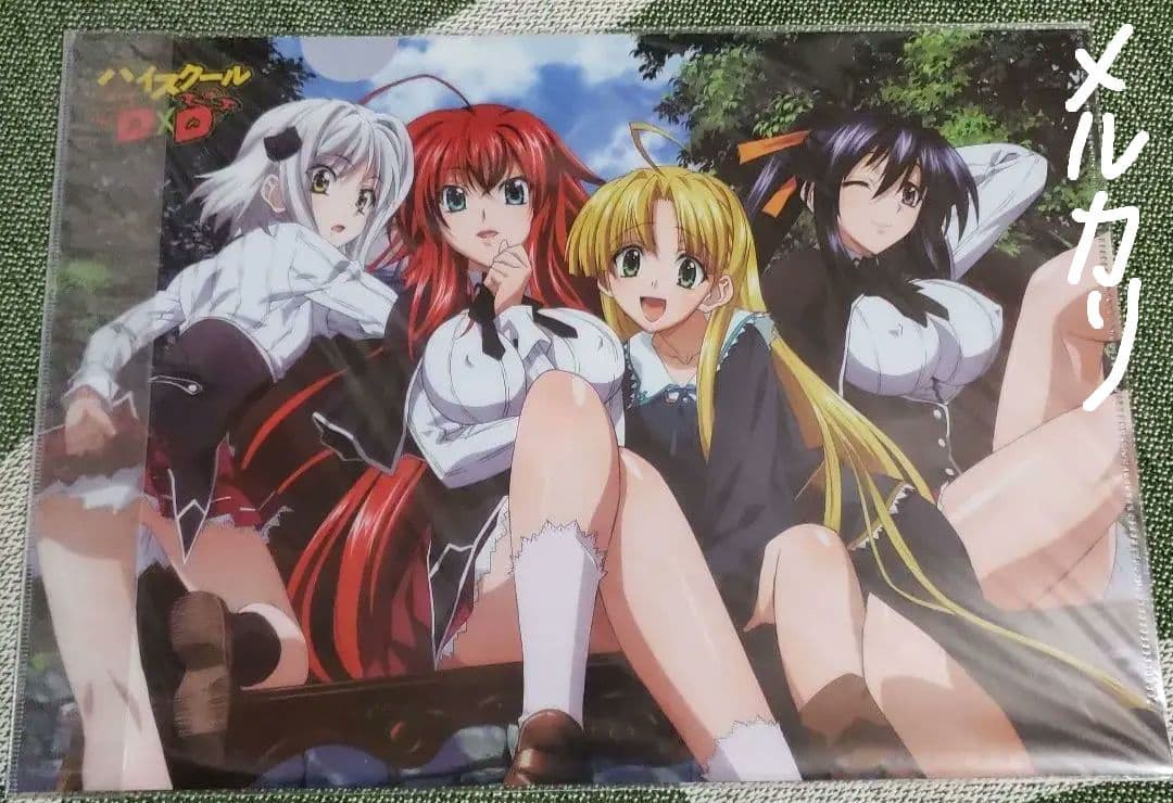 ハイスクールD×D クリアファイル リアス 朱野 アーシア 仔猫