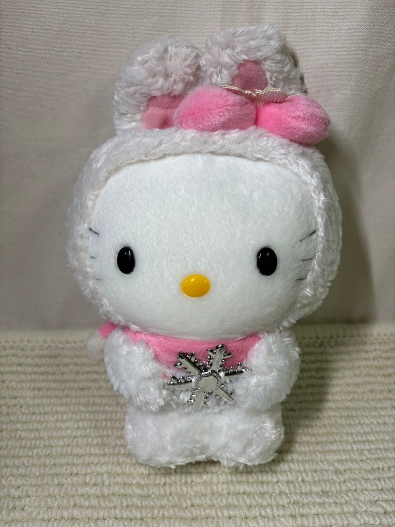 北海道限定 ハローキティ 雪うさぎ ぬいぐるみ サンリオ Sanrio