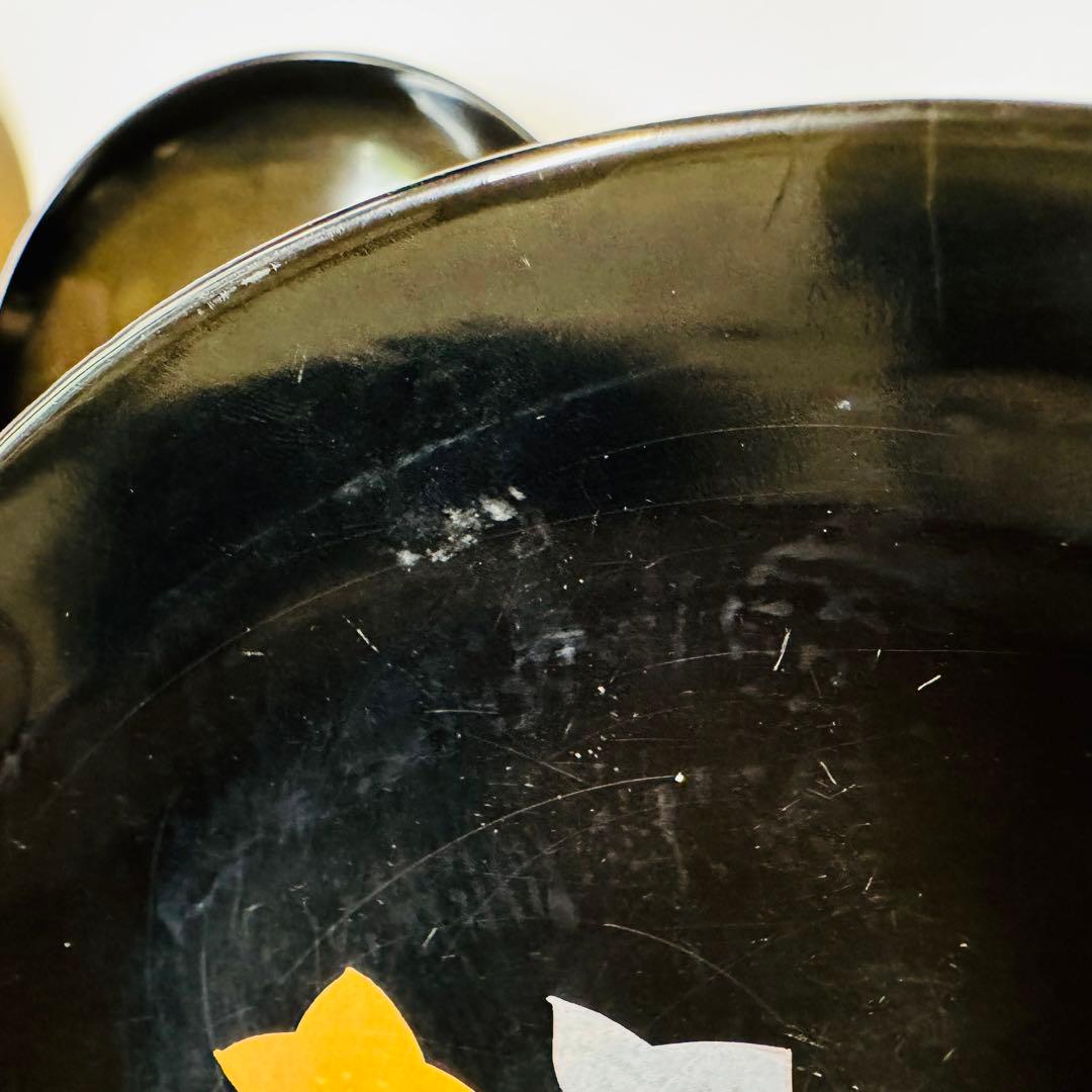 漆器　輪島塗　沈金　金蒔絵　木製　蓋付椀　お煮物椀　吸物椀　5客　共箱