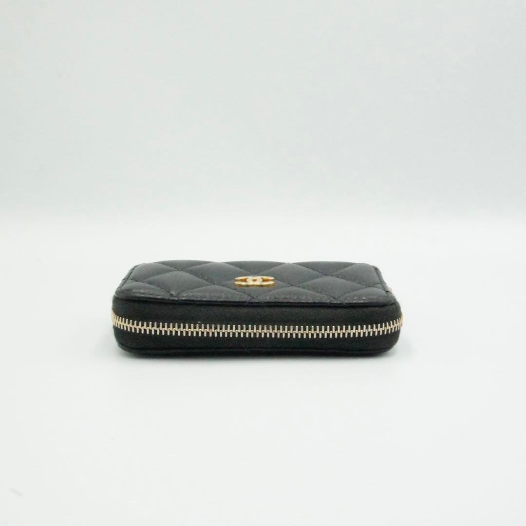 CHANEL シャネル ケース マトラッセ ブラック キャビアスキン