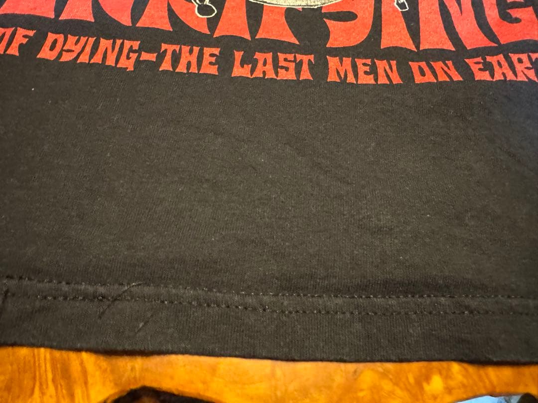 ビンテージBALZAC黒グラフィック、バンT made in USA、L美品