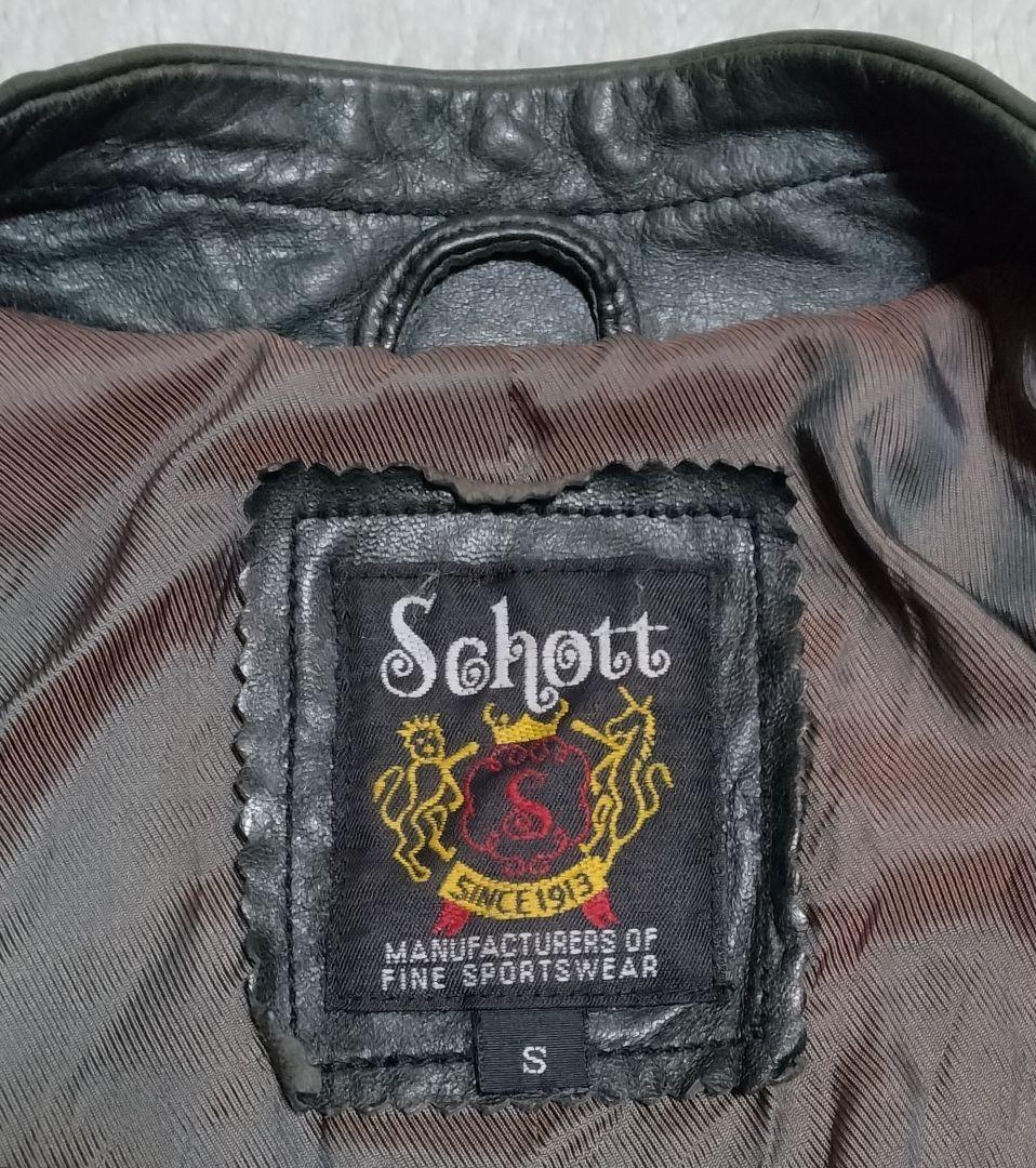 【馬革】schott classic パデッド シングルライダース（S）