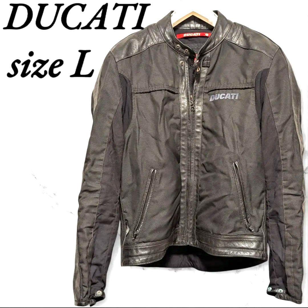 DUCATI ライダースジャケット L ロゴ プロテクター メッシュ ツーリング