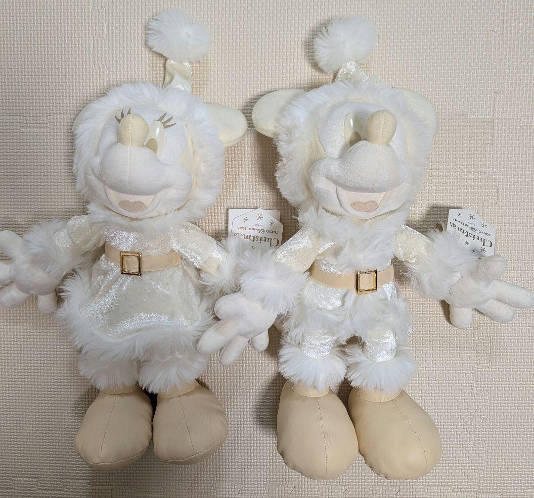 クリスマス限定 廃盤 ディズニー ミッキー ミニー ぬいぐるみ ペア