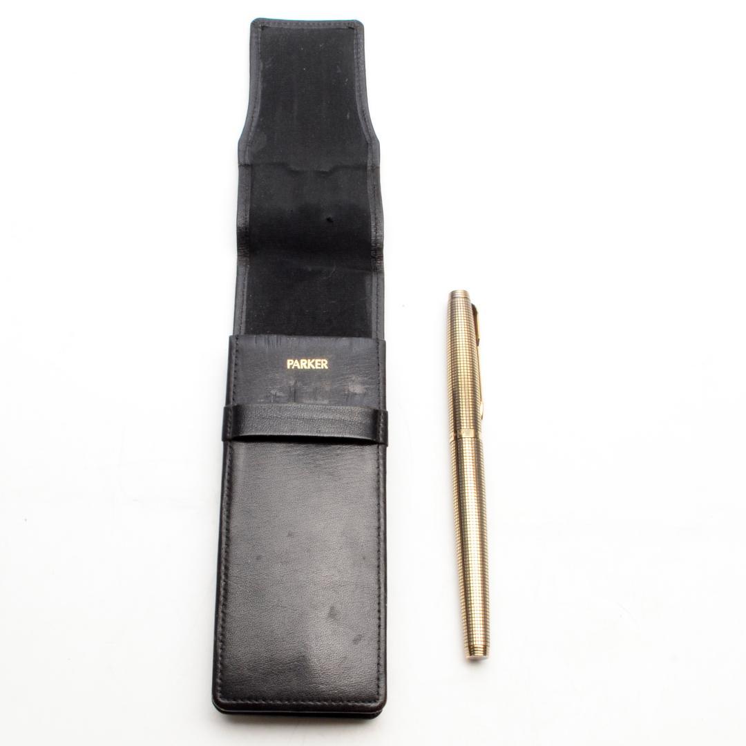PARKER　パーカー　万年筆　75　シズレ　14K　ゴールド　ケース付き