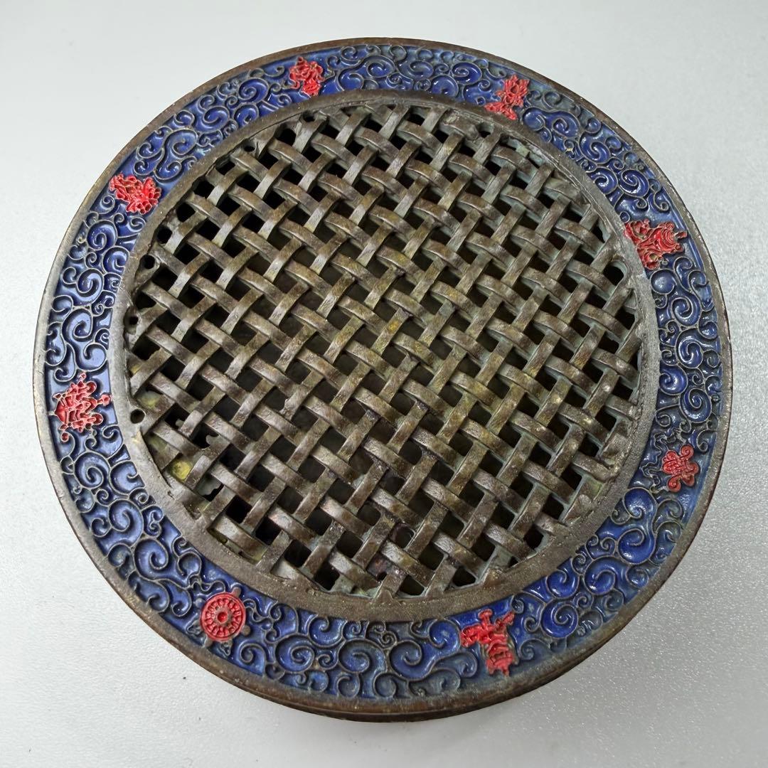 香炉　繊細の置物　美術品　旧蔵