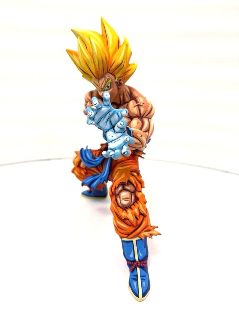 ドラゴンボール リペイント 二次元彩色 孫悟空 超サイヤ人 かめはめ波 アニメ塗