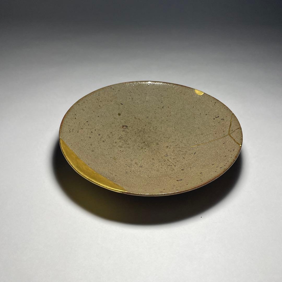 ◆素晴らしい金継ぎ 古唐津平茶碗 無地 伝世 桃山時代〜江戸時代初期 茶道具◆