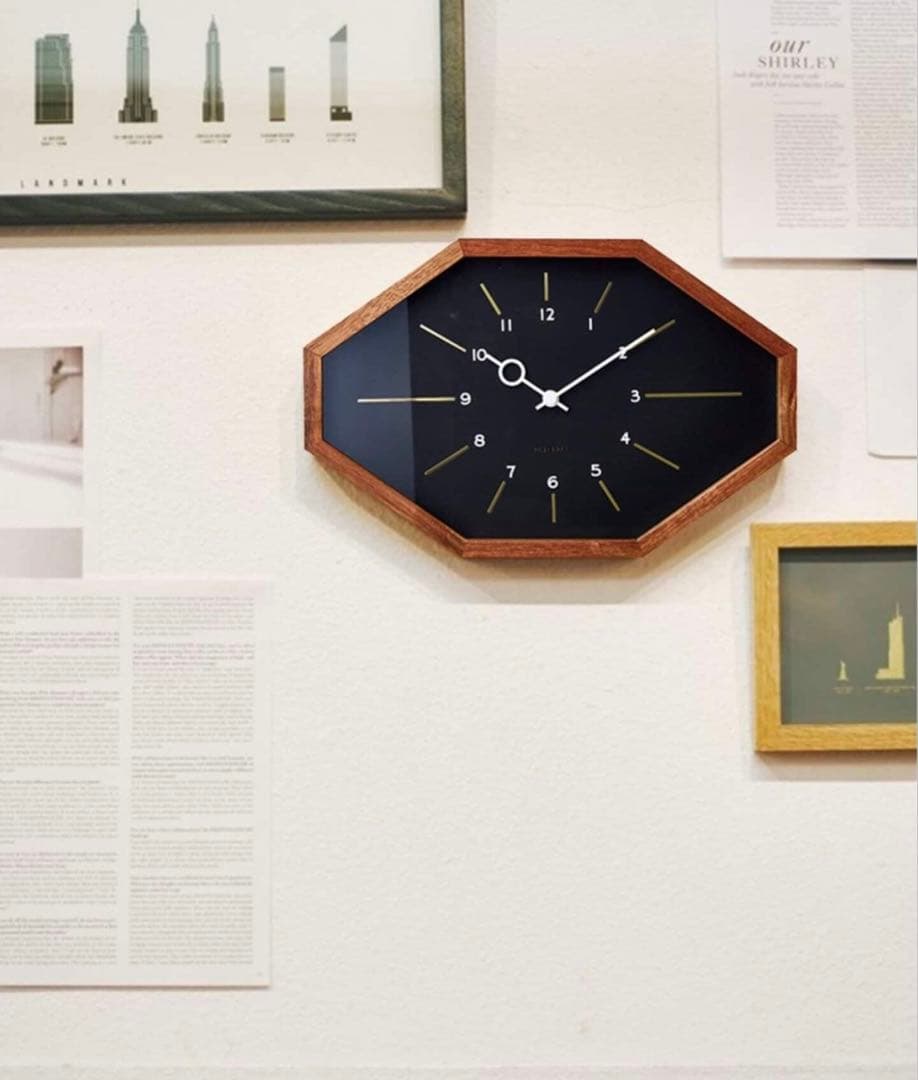 Belmonte ベルモンテ ウォールクロック　ブラック