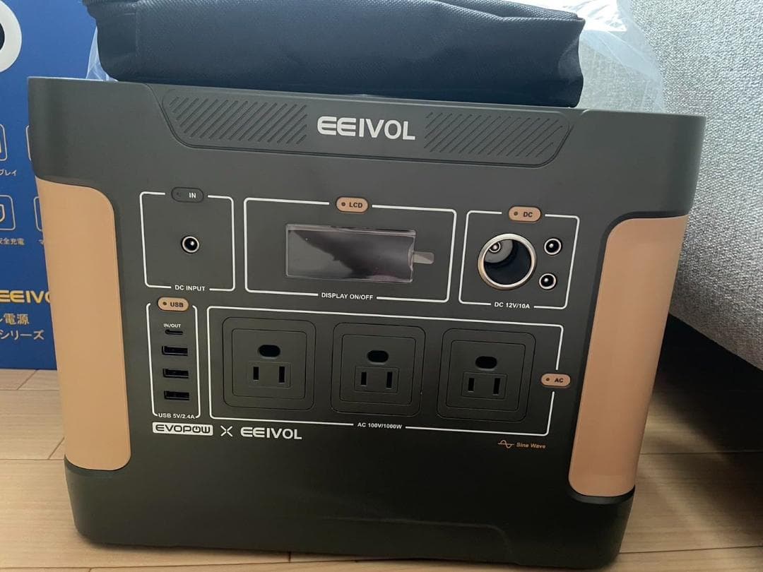 全新品・EEIVOLポータブル電源 1024Wh