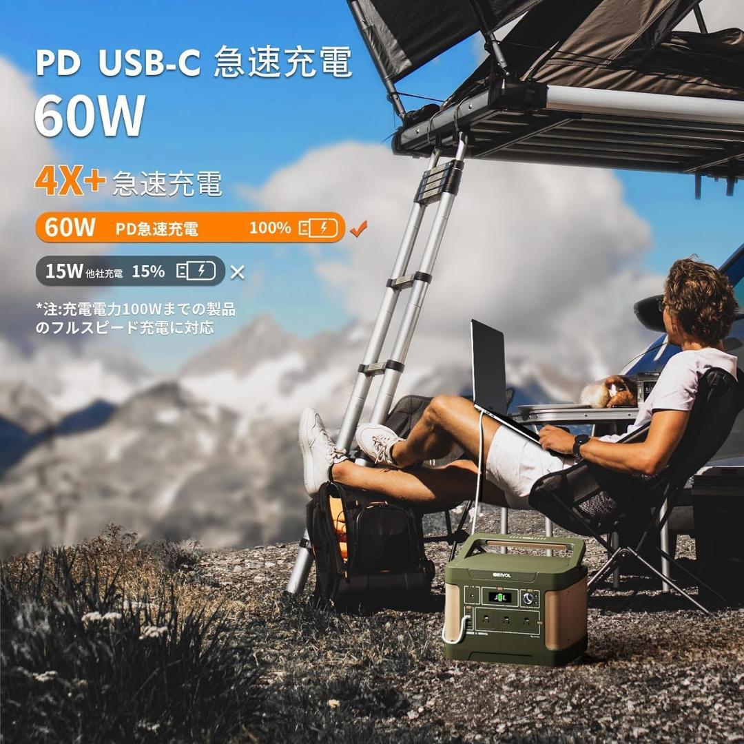 全新品・EEIVOLポータブル電源 1024Wh