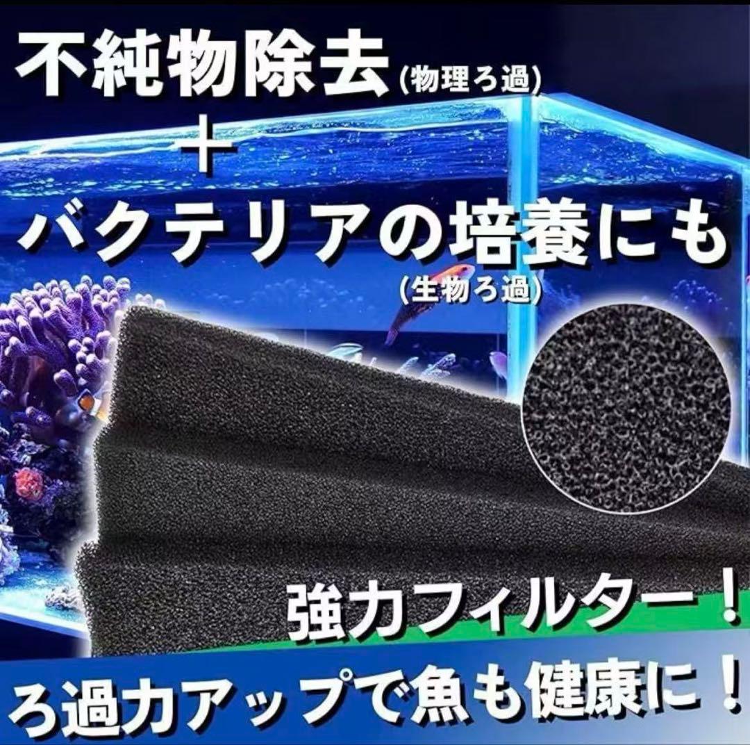 大型水槽用沈殿物理生物一体型濾過槽　外部式濾過装置器バイオスポンジフィルター付き
