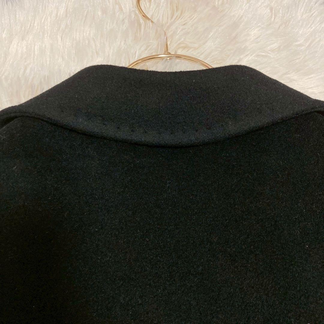 MaxMara チェスターロングコート ブラック 38 キレイめ フォーマル