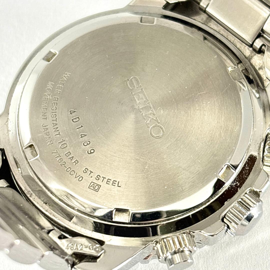 【新品電池交換 稼働】SEIKO ダイバーズウォッチ メンズ時計 クロノグラフ.