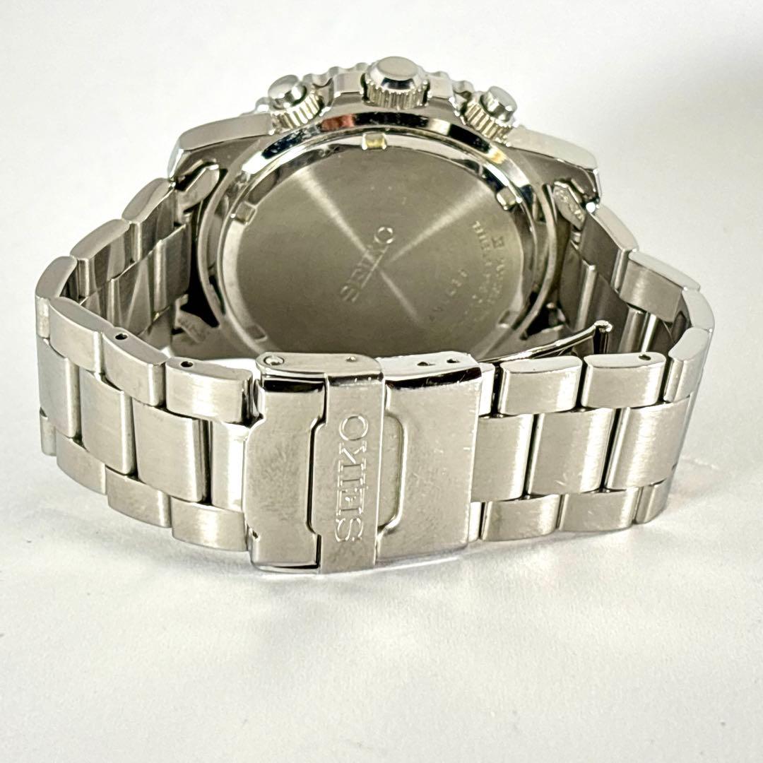 【新品電池交換 稼働】SEIKO ダイバーズウォッチ メンズ時計 クロノグラフ.