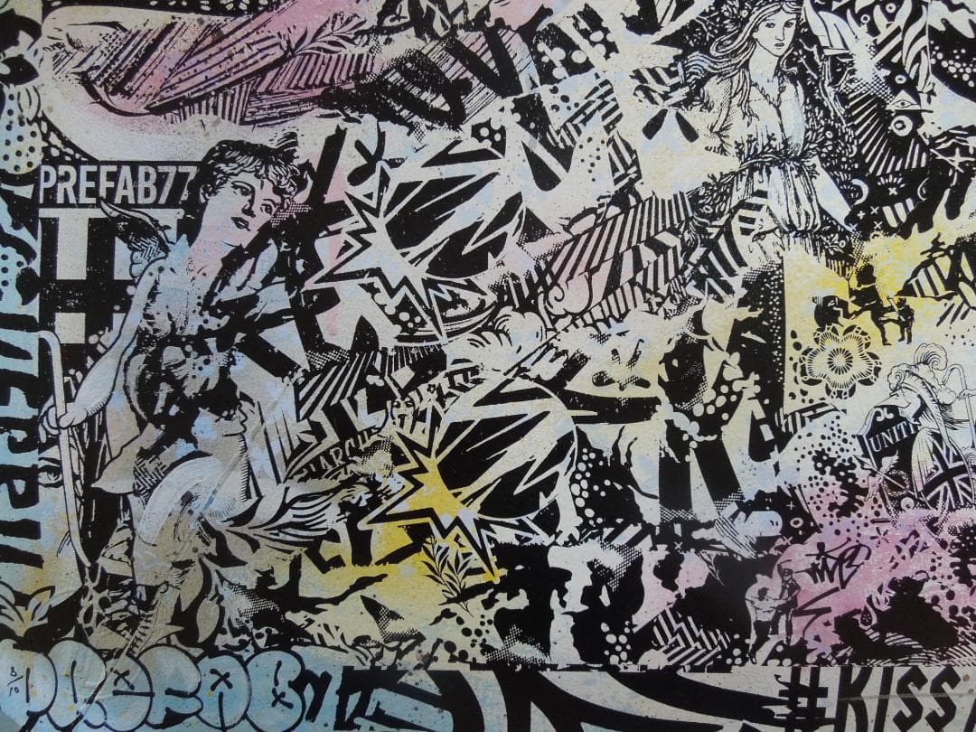 激レア　スペシャル　世界10枚限定　prefab77　直筆サイン　banksy