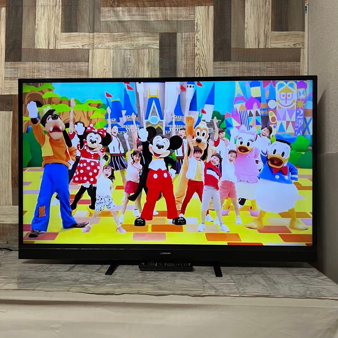 即日受渡❣️全国送料込MAXZEN 50型TV。ゲームモード&外付HDD録画対応
