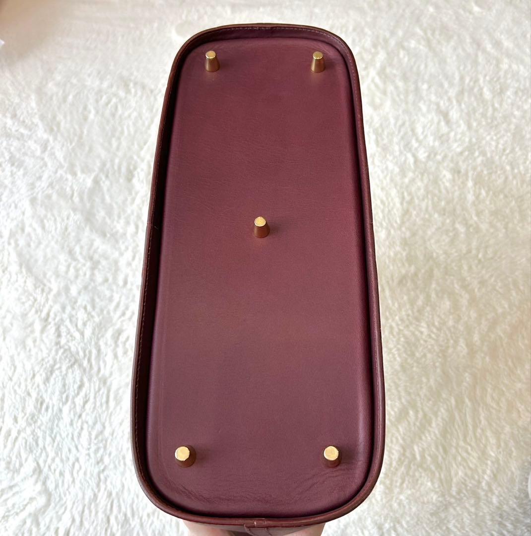 【美品】ソメスサドル　ハンドバッグ　ショルダーバッグ　ボルドー　2way