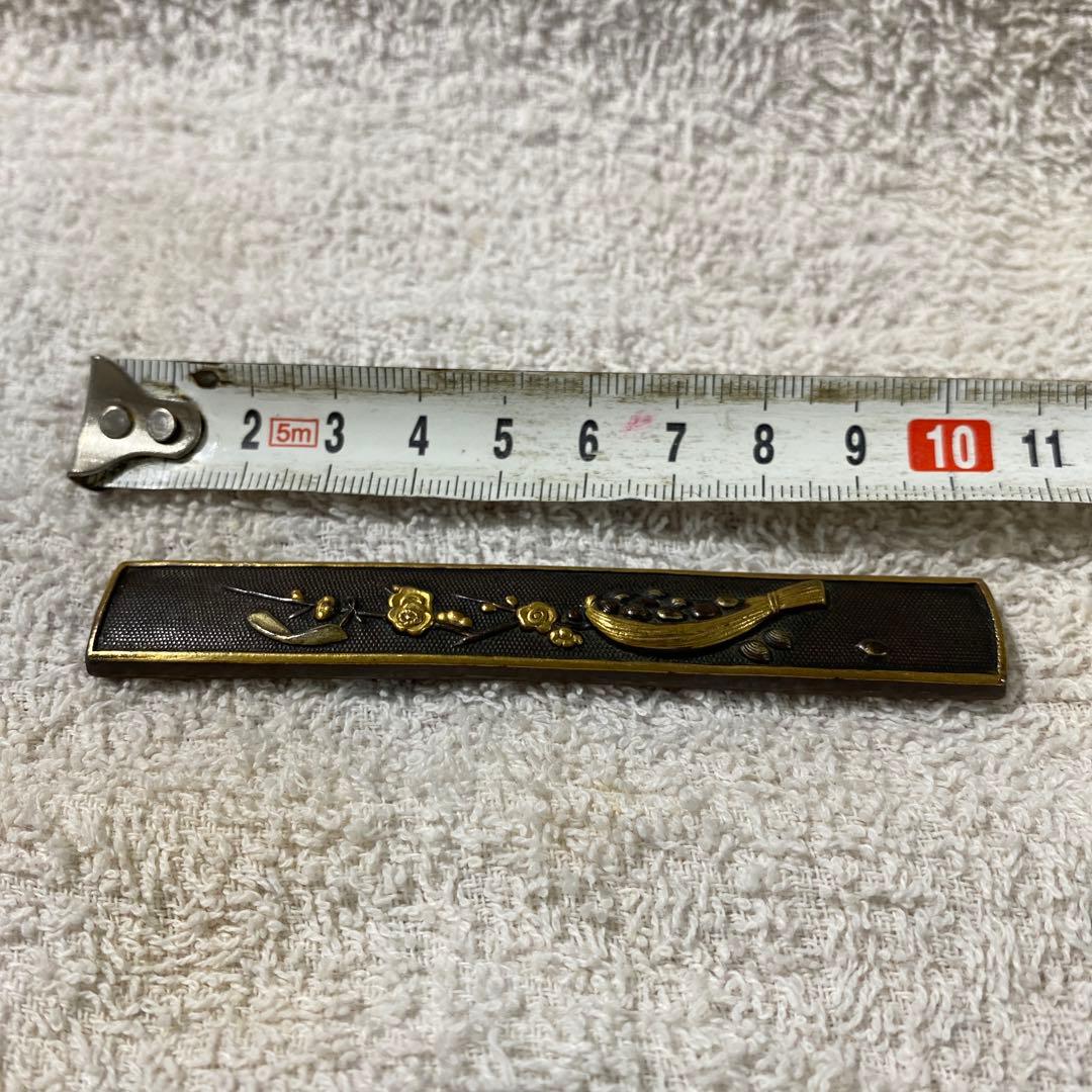 B-17 小柄　柄のみ　武具　銅製　刀装具　日本刀　美術品　工芸品　装飾品