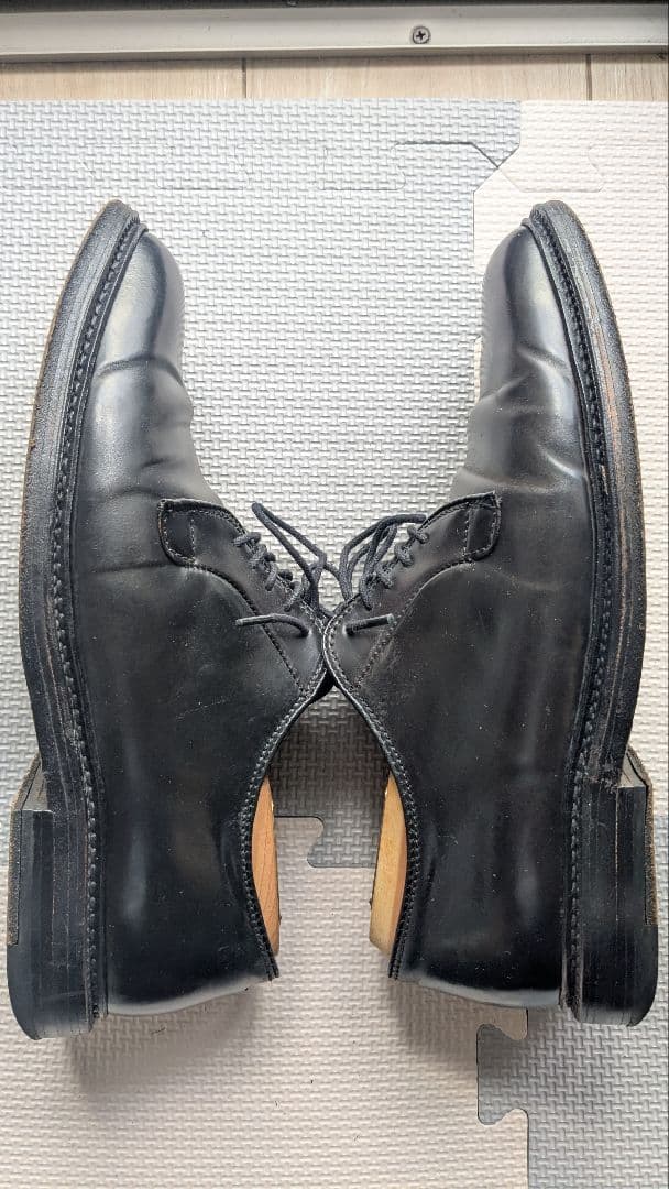 な*ん様 オールデン　Alden コードバンプレーントゥ　9901　ブラック　7