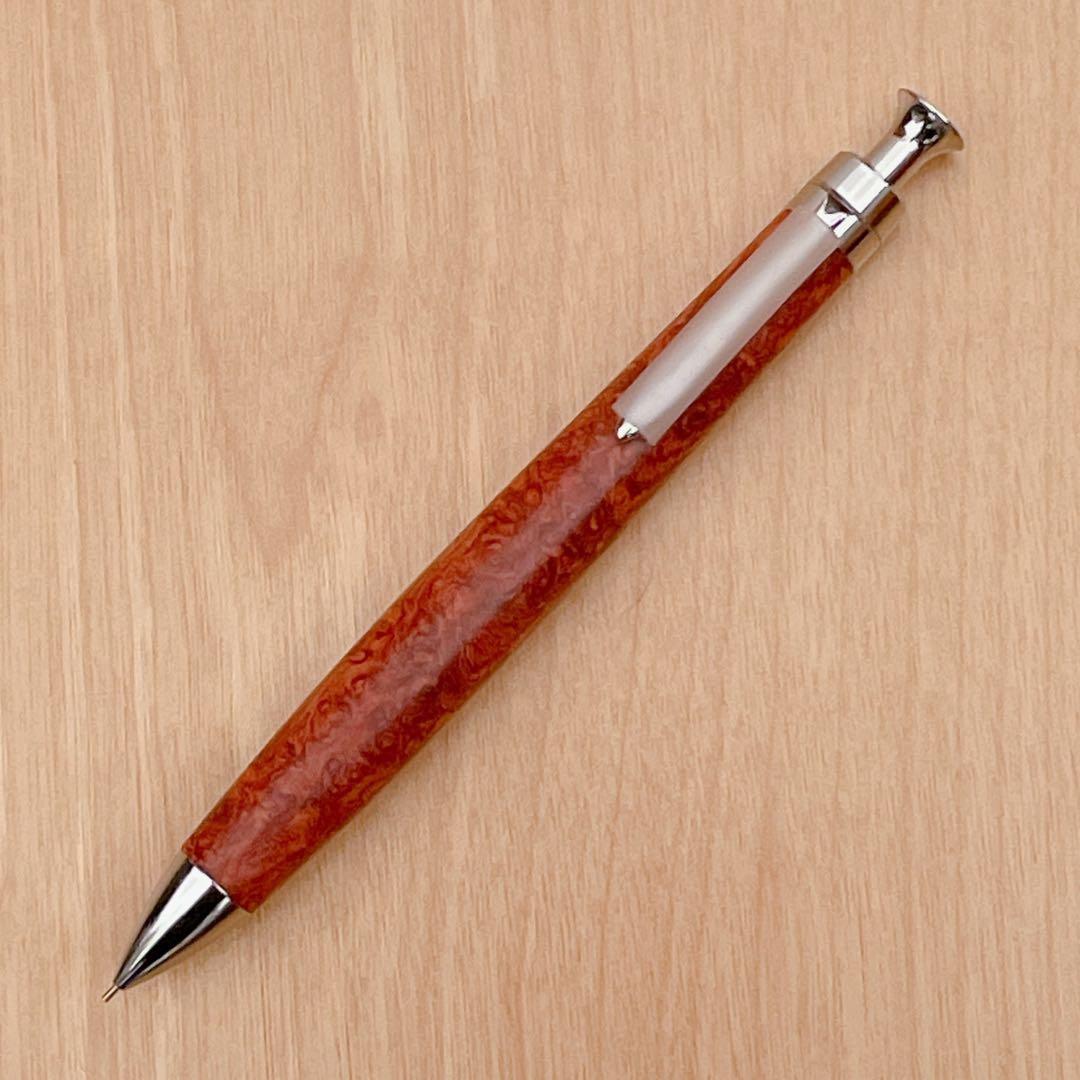 【24時間以内発送】こぶた工房 極上花梨瘤 シャープペンシル