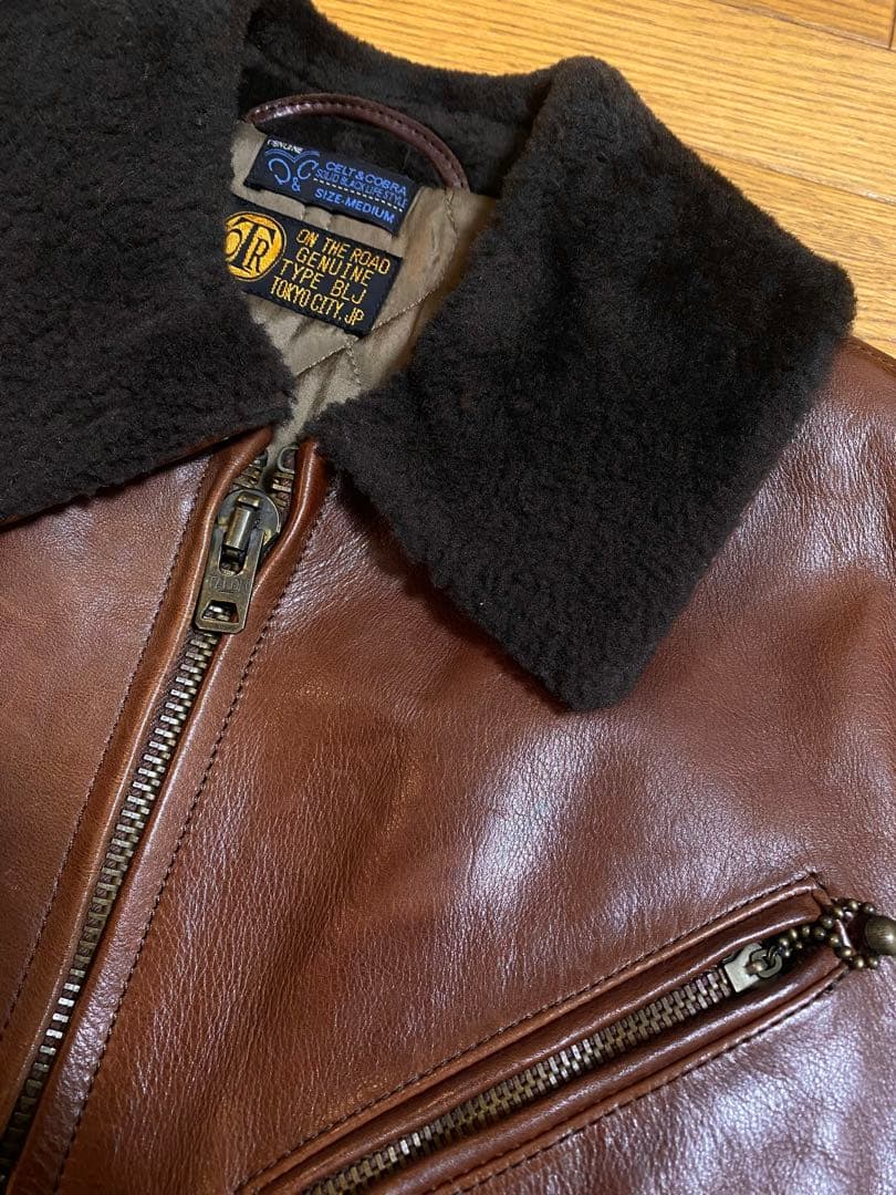 限定値下ケルトアンドコブラCelt&CobraムートンボアレザージャケットM