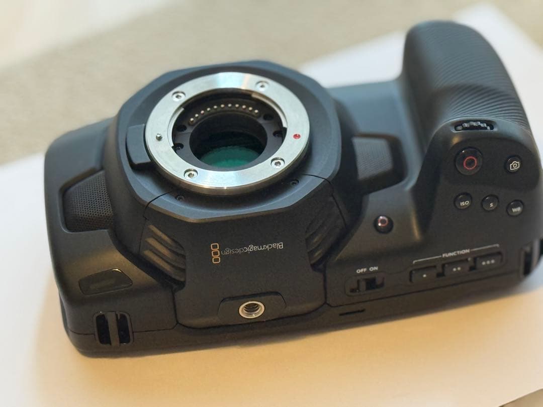 BMPCC 4K 本体 MFT／動作良好 元箱/電源互換LP-E6付 キャップ無