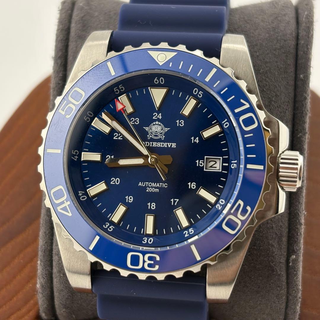 【希少】　Addiesdive 自動巻　ブルー　希少　ダイバー