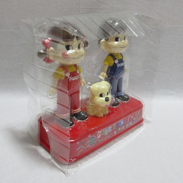不二屋ペコちゃんポコちゃん６０周年記念ペコポコ首ふり人形箱付き非売品当選品首振り