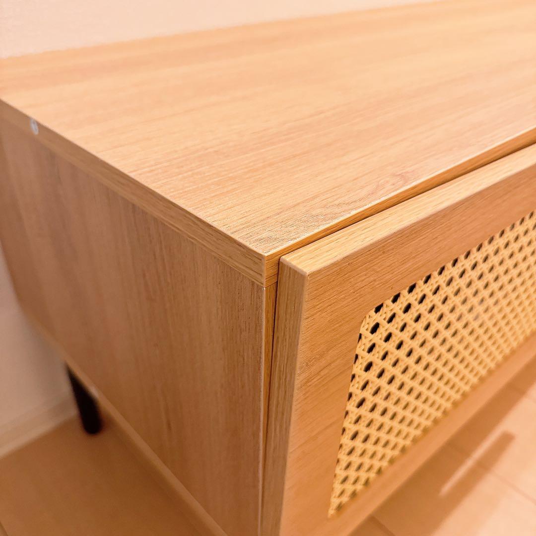 【完成品】ラタン ナチュラル テレビ台 140cm
