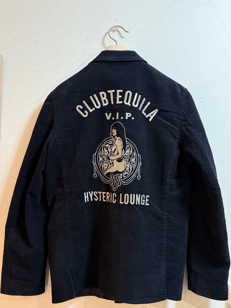 HYSTERIC GLAMOUR　ベロアテーラードジャケット　ヒスガール