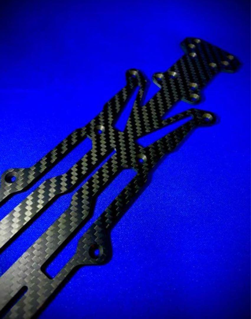 ヨコモ YD-2R用　ナローメインシャーシ　特注綾織　RC 蕨山Carbon