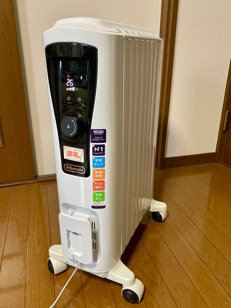 【動作確認済み】デロンギ オイルヒーター RHJ65L0712 タイマー付き