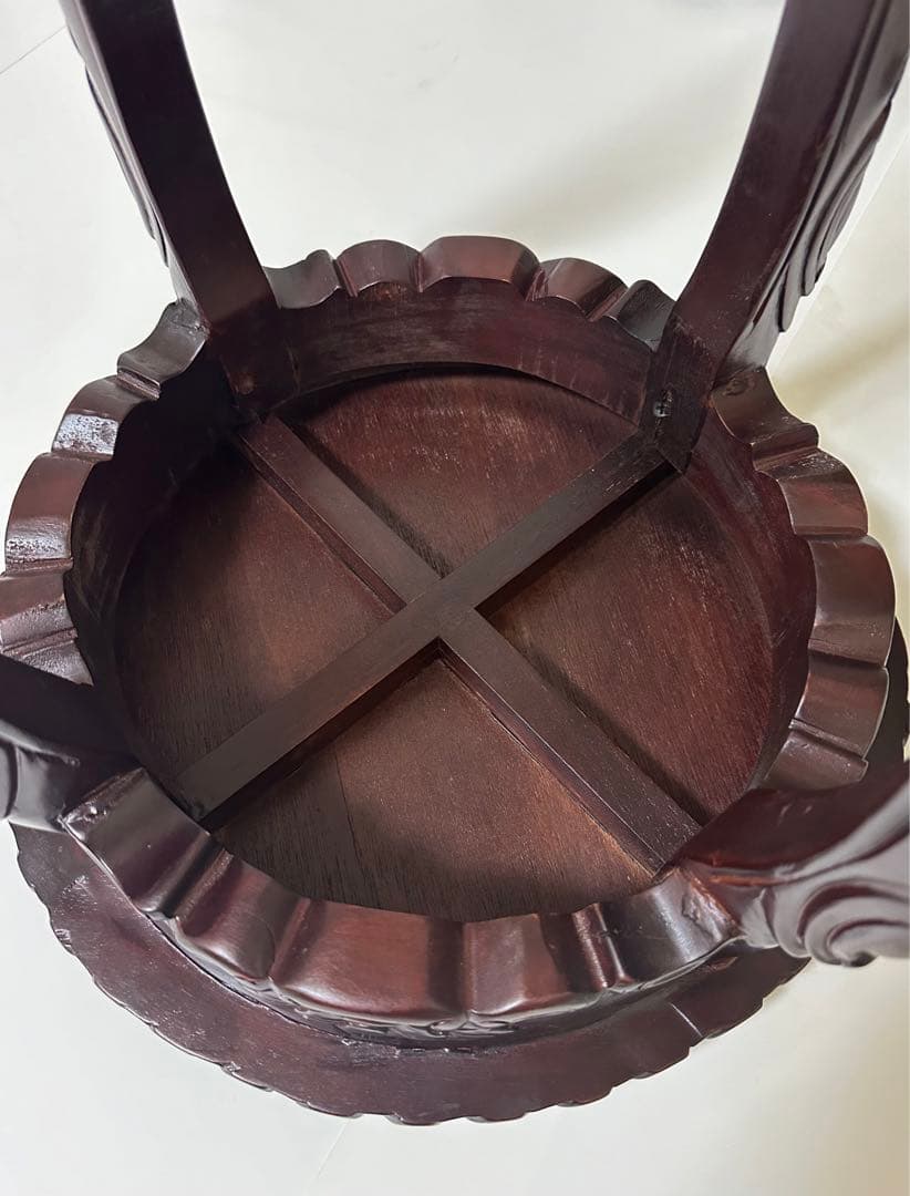 アンティーク調 クラシック ヨーロッパ家具 花台 サイドテーブル 猫足