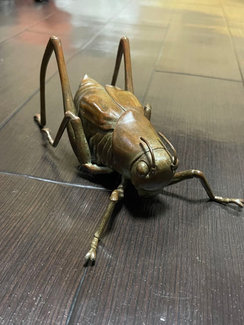 銅製　バッタ　安の介