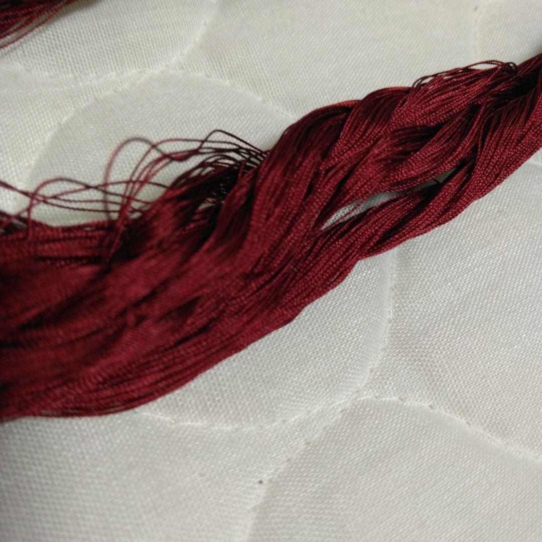 組紐製作用絹糸　変わり染め糸5個 ミニー