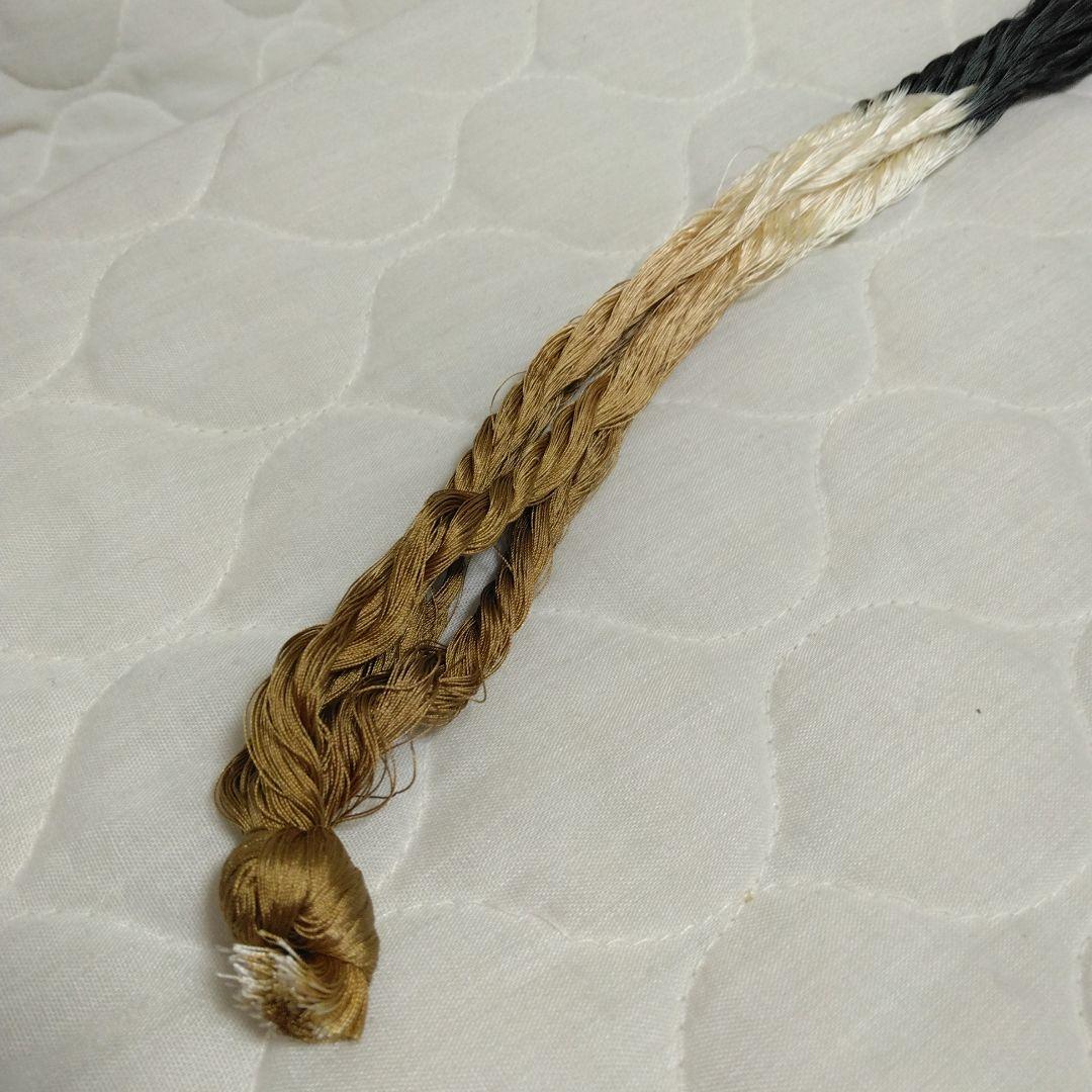 組紐製作用絹糸　変わり染め糸5個 ミニー